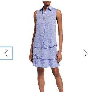Finley Jasmine Sleeveless Tiered Linen Dress